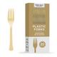 Gold Heavy-Duty Plastic Forks, 20ct